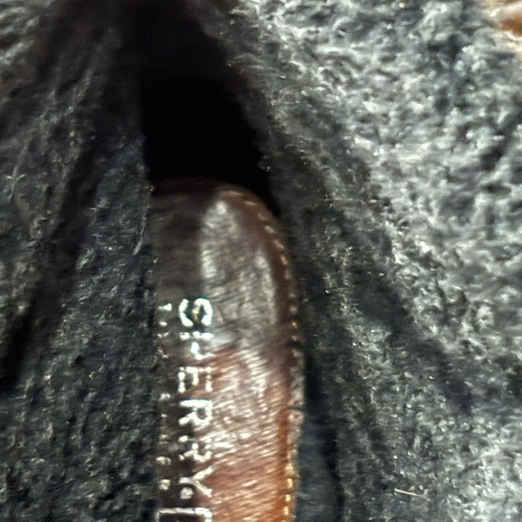 Sperry Top Sider Ankle Boots Black Leather/Gray High Heel
Lace Up Women's 8 - Picture 11 of 14